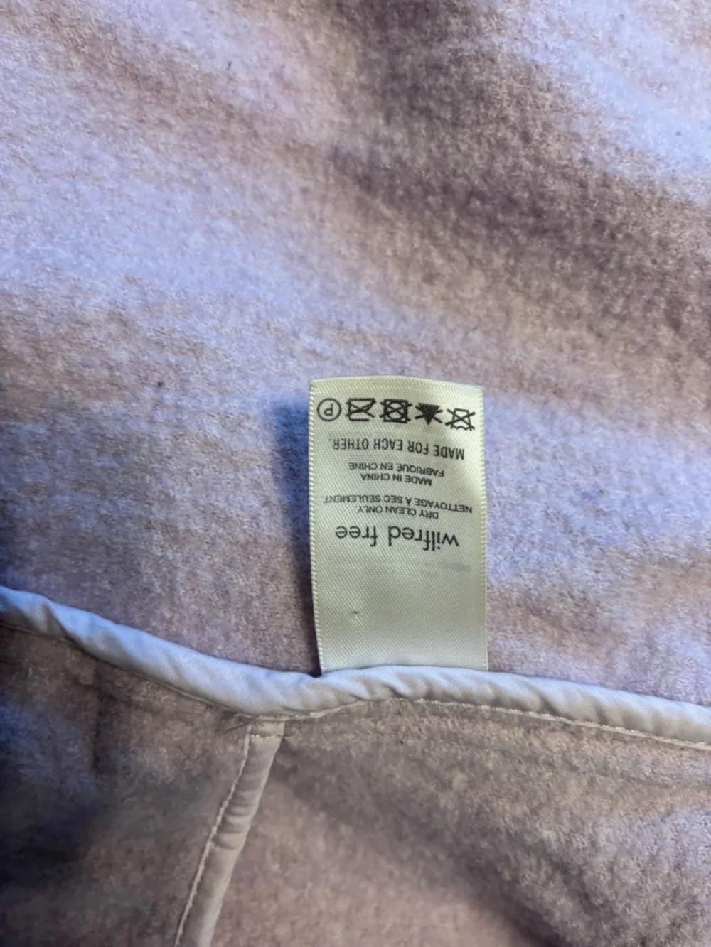 Wilfred Free Aritzia Lilac Purple Wool Blend Shacket Size Small - Picture 9 of 12